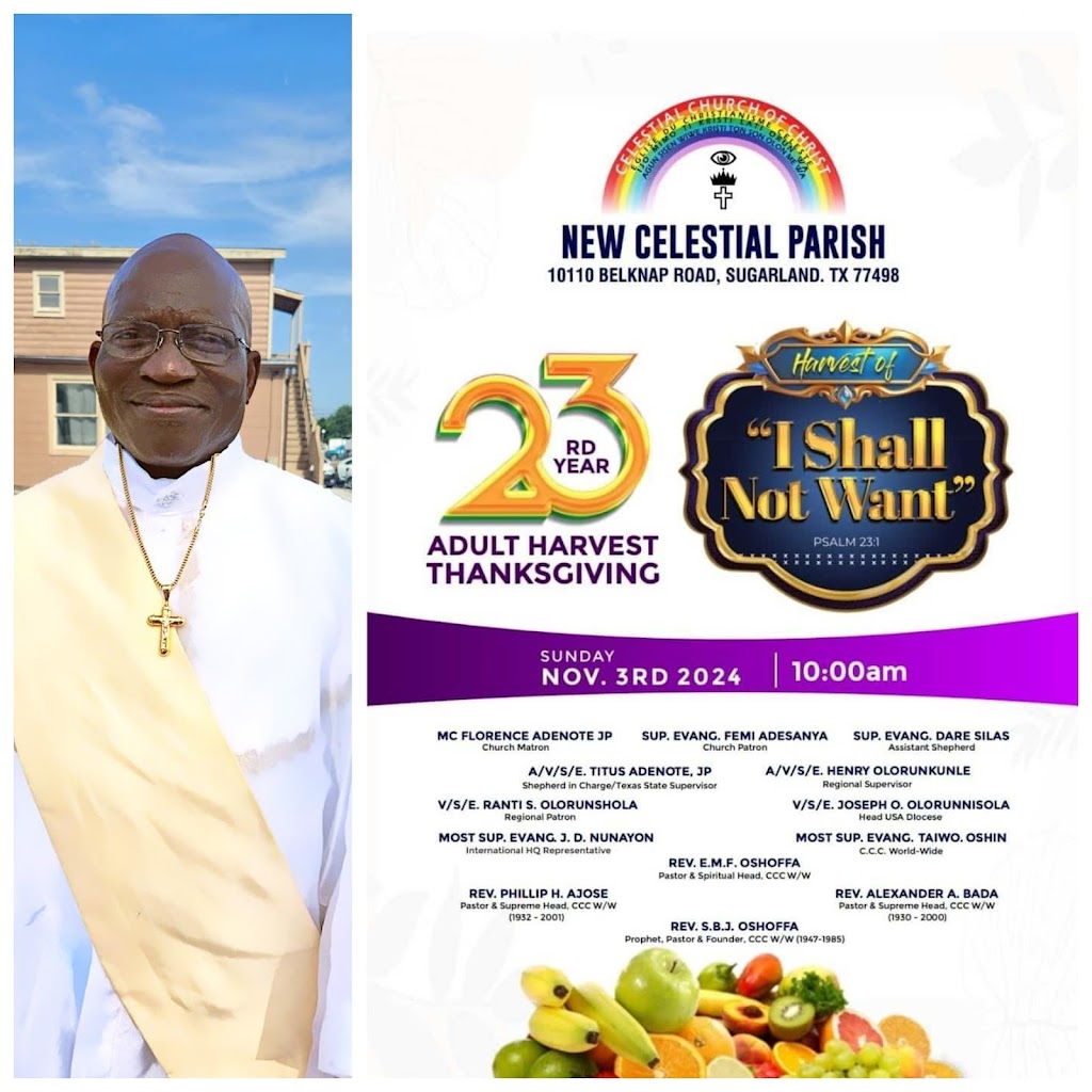 HARVEST OF “ I SHALL NOT WANT” IN TEXAS! A/V/S/E ADENOTE INVITE ALL.