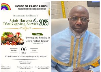 CCC HOUSE OF PRAISE PARISH, MANCHESTER ROARS OUT 2025 ADULT HARVEST! – VSE ONABANJO LEADS THE SEASON OF SOWING AND REAPING.