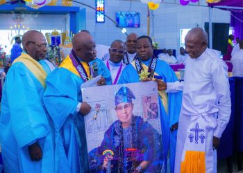 HARVEST OF ABUNDANCE AND PROSPERITY: Rev EMF Oshoffa & Oba Dr. Friday Oladele Kosoko Honoured at CCC Ore Ofe Cathedral’s 57th Adult Harvest
