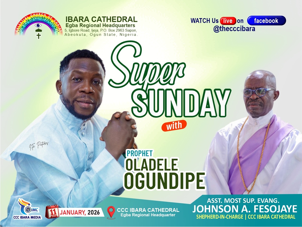 AN EXCEL SUNDAY OF DIVINE MANIFESTATION! PROPHET OGUNDIPE TO MINISTERS AT CCC IBARA CATHEDRAL, ABEOKUTA