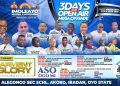 IBADAN SET FOR “GARMENT OF GLORY” AS M/S/E NUNAYON, A/M/S/E KIKI, V/S/E ADEWALE, V/S/E OJO, BABA SEBIOBA & OTHERS LEAD 3-DAY OPEN AIR MEGA CRUSADE