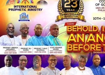 HEAVENLY VISITATION EXPECTED AS CCC COVENANT OF GOD, PHILADELPHIA, USA HOSTS IPM ANNIVERSARY