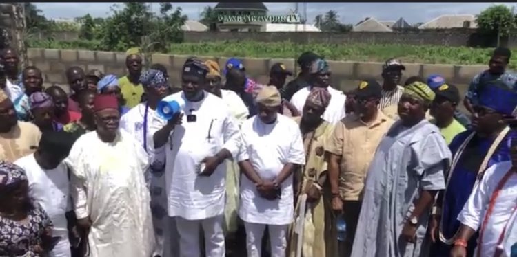 SAMUEL MAWUYON AJOSE LAYS FOUNDATION OF ADMINISTRATIVE BUILDING IN BADAGRY AS PART OF BIRTHDAY ACTIVITIES