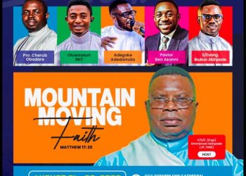 CCC GOSHENLAND CATHEDRAL, IBADAN UNVEILS ‘MOUNTAIN MOVING FAITH’ CONFERENCE TO IGNITE SPIRITUAL REVIVAL