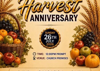 CCC HOLY SAVIOUR’S PARISH, ROMFORD, LONDON SET FOR 26th ANNUAL HARVEST CELEBRATION