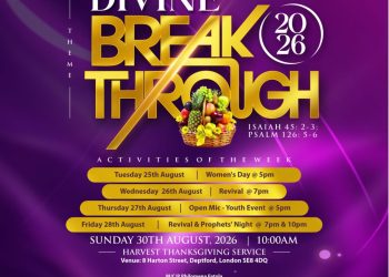 ISAIAH 45:2–3 COMES ALIVE: CCC HARTON STREET, H/Q LONDON TO HOST “DIVINE BREAKTHROUGH 2026” HARVEST
