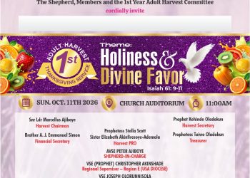 AVSE PETER AJIBOYE LEADS CCC DIVINE MIRACLES PARISH, MARYLAND USA INTO FIRST ADULT HARVEST OF HOLINESS & DIVINE FAVOUR