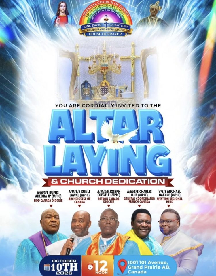 A NEW ALTAR, A NEW CHAPTER: CCC KING DAVID COVENANT PARISH PREPARES FOR DEDICATION IN CANADA